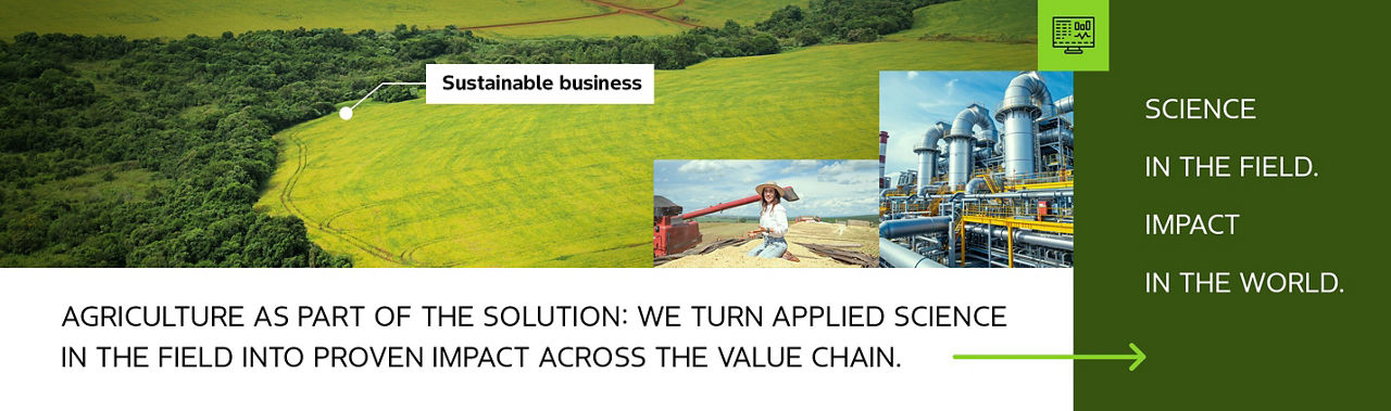 Agriculture as part of the solution: we turn applied science in the field into proven impact across the value chain.